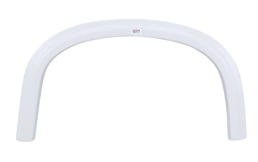 Icon FS2038 36-7/8"L x 19-1/4"H (16-5/8" Arch Heigh) Polar White Single Axle Fender Skirt for Four Winds Model  • 12038