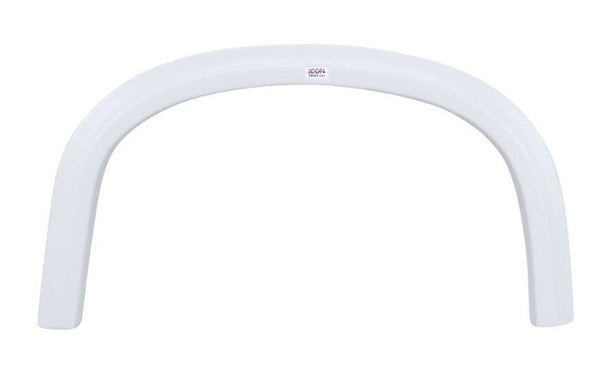 Icon FS2038 36-7/8"L x 19-1/4"H (16-5/8" Arch Heigh) Polar White Single Axle Fender Skirt for Four Winds Model  • 12038
