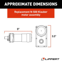 Lippert Klauber N-500 Above-Floor RV Slide-Out Motor  • 130057