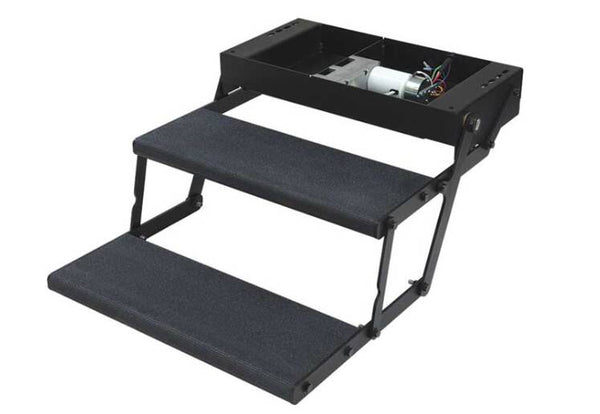 Lippert 24" Double Tread Lite Power RV Step With Switch, Harness  • 353543