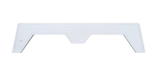Icon 66-1/4"L x 14-3/4"H (8-3/4" Arch Heigh) Polar White Tandem Fender Skirt for Kustom Koach Rustler  • 01737