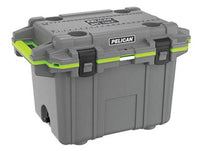 Pelican 50-Quart Elite Cooler - Dark Gray/Green  • 50Q-1-DKGRYEGRN