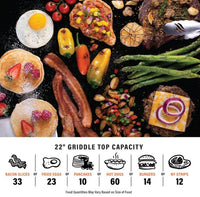 Blackstone On-the-Go 22â€ Omnivore Flex-Fold Griddle with Locking Hood  • 2350