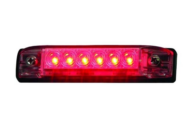 T-H Marine Slim Line 4" Red Utility Strip LED Light  • LED-51803-DP