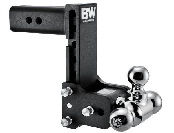 B&W  Tow & Stow Adjustable Tri-Ball Mount - 2.5" Receiver - 1 7/8", 2", 2 5/16" Ball - 7" Drop  • TS20049B