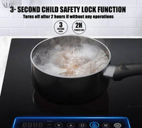 Fogatti RV Electric Induction Cooktop Double Burner  • FOIH2B