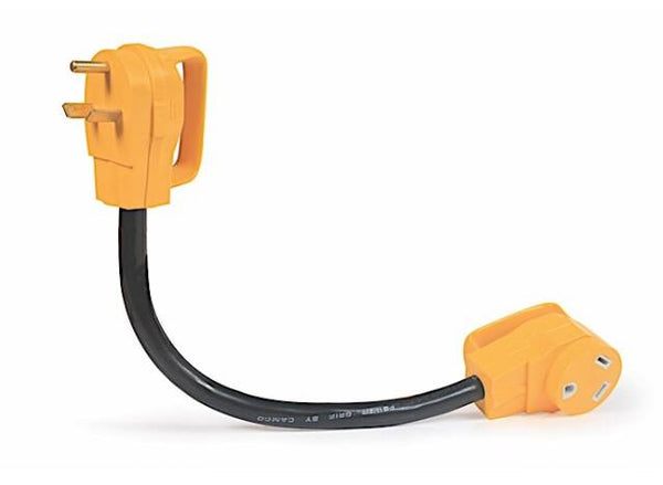 Camco Power Grip 18" Dogbone Power Adapter with Handle Grip (30A Male x 30A Female)  • 55205