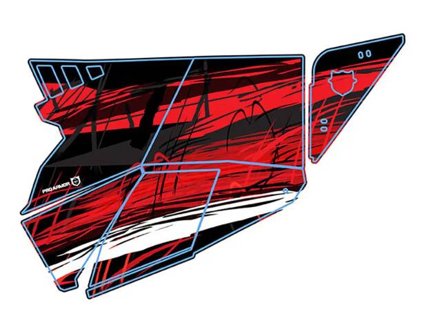 Pro Armor 2018 RZR XP 1000 Stealth Door Graphic - Black Pearl  • P181G500BP
