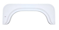 Icon FS350 45-1/8"L x 18-5/8"H (12-1/8" Arch Heigh) Polar White Single Axle Fender Skirt  • 00400