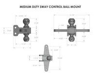 Bulletproof Hitches Medium Duty Sway Control Ball Mount  • MDSWAYCONTROLBALL