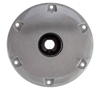 Attwood 238 Series 9" D Clear Coat Clear Coat Aluminum Socket Round Base for 2-3/8" D Post  • 238312-2