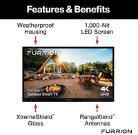 Furrion Aurora Full-Sun 4K LED Outdoor Smart TV - 43"  • 2021132330