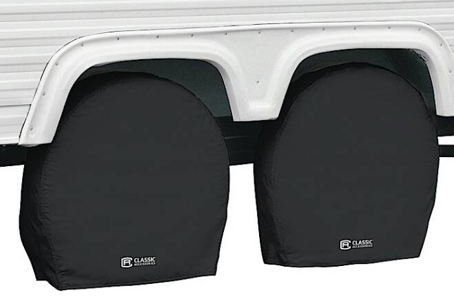 Classic Accessories RV Wheel Covers - Black - 37"- 41"  • 80-241-190402-00