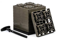 Camco FasTen Leveling Blocks, 8.5" x 8.5", Brown, Set of 10  • 44521