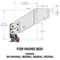 Gen-Y Hitch Executive Torsion-Flex SnapLatch Rhino Fifth Wheel Pin Box Replacement with Gooseneck 2 5/16" Coupler  • GH-8046AL
