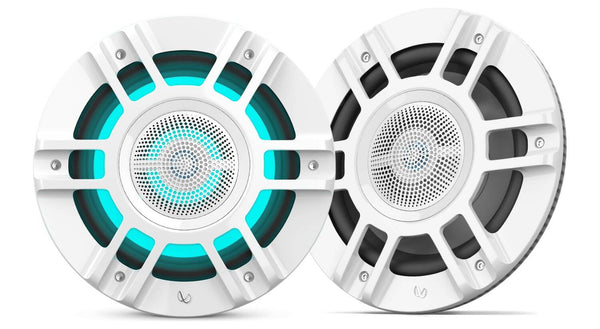 Infinity Kappa Marine White 8" Premium 3-Way RGB LED Speakers  • KAPPA 8130MAM