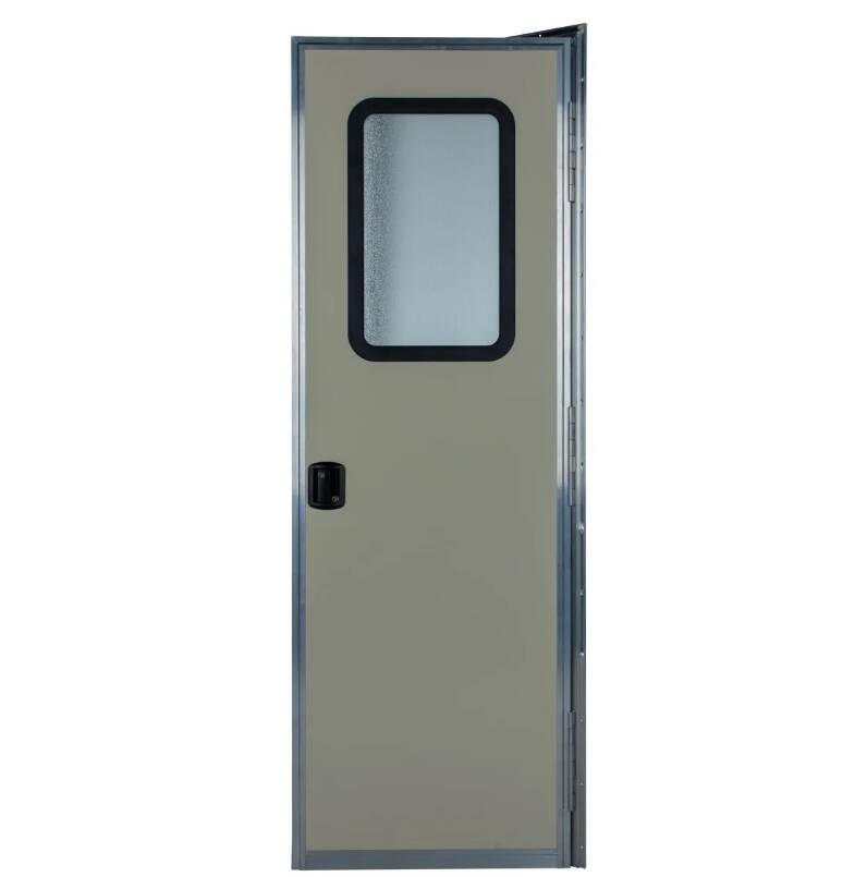 Lippert Right Hinge RV Square Entry Door with Screen Door - 26" x 72" (Off White)  • V000350945