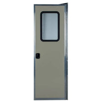 Lippert Right Hinge RV Square Entry Door with Screen Door - 26" x 72" (Off White)  • V000350945