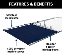 SureShade PTX Power Shade - 63" Wide (Navy)  • 2021026255