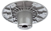 Attwood 238 Series 9" D Clear Coat Clear Coat Aluminum Socket Round Base for 2-3/8" D Post  • 238312-2