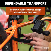 Curt Activelink Ultra Hitch-Mounted Bike Rack, 4 Bikes, 2" Shank  • 18412