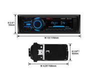 BOSS Audio Systems Marine Boat Stereo â€“ Single Din, Bluetooth, AM/FM Radio Receiver, Wireless Remote Control  • MR1308UABK