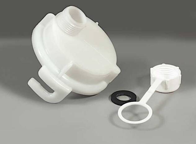 Thetford Garden Hose Adapter 3" Bayonet x 3/4" MPT White  • 02283