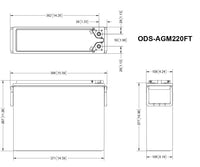 Odyssey AGM Extreme 12V Battery  • ODS-AGM220FT