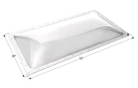 Icon RV Skylight, 49" x 26" - Clear  • 12218