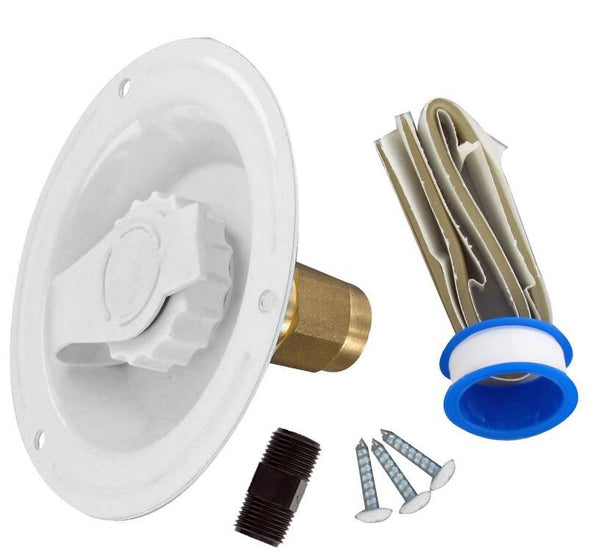 Valterra Water Inlet, Recessed Flange, FPT, Lead-Free, Colonial White  • A01-0177LFVP