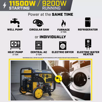 Champion 9200W Electric Start Generator with CO Shield  • 201494