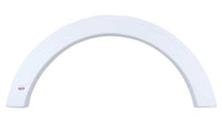 Icon FS1759 36-3/8"L x 16-1/2"H (12-3/4" Arch Heigh) Polar White Single Axle Fender Skirt for Wolverine Class C Model  • 01759