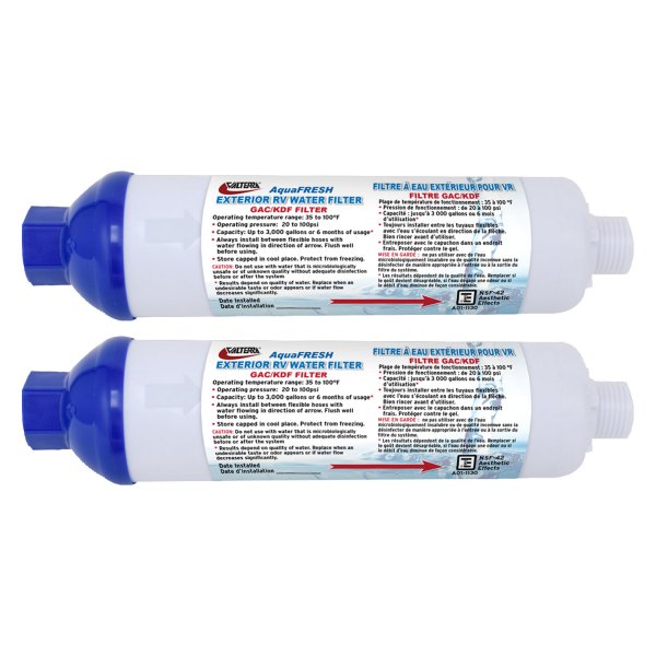 Valterra Aqua Fresh GAC 2 GPM Water Filters with 4" Hose  • A01-1132VP