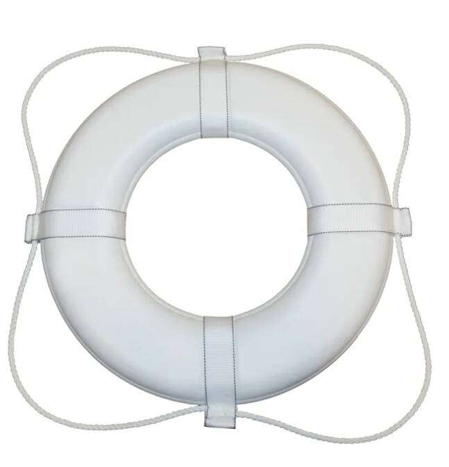 Taylor Made 20" Vinyl Coated Foam Life Rings USCG Approved, White  • 365