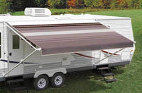 Carefree RV Awning Vinyl Fabric 19'-2" - Sierra Brown Dune Stripe With White Weatherguard  • JU208A00