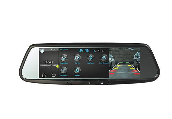 Audiovox 7.8" Android Based Smart Touch-Free Bluetooth Rearview Mirror DVR  • RVM740SM