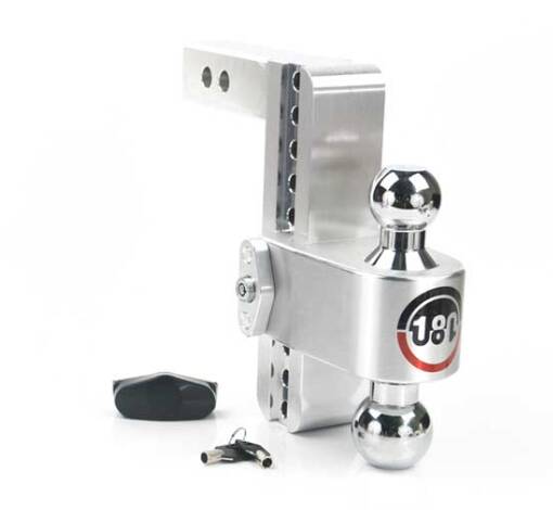 Weigh Safe 180 Turnover Ball 8" Drop Hitch with 2" Shank Keyed Alike  • CTB8-2