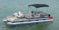 Carver 6' L x 96"-102" W x 48" H forest Green Sunbrella Acrilyc Square Tube 4-Bow Bimini Top  • A(8SQ)4893UB-15