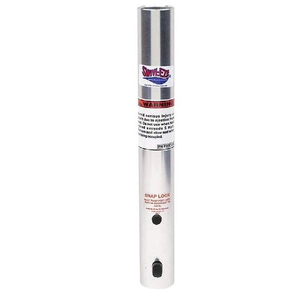 Attwood Snap-Lock 13" H x 1.77" D Clear Anodized Aluminum Fixed Post  • SP-29130