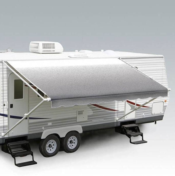 Carefree RV Awning Fabric 15'-2" - Silver Shale Fade With White Weatherguard  • JU166D00