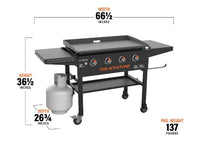 Blackstone 36" Griddle with Hard Cover & High Shelves  • 2149