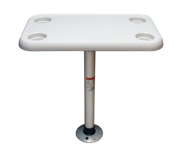 Springfield Marine Thread-Lock 28" L x 16" W Rectangular Table Kit with Surface Mount Base  • 1690107