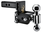 B&W Tow & Stow Adjustable Dual-Ball Mount - Browning - 2" Receiver - 2", 2 5/16" Ball - 3" Drop  • TS10033BB