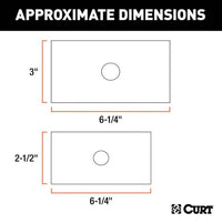Curt Reducer Sleeve Set, 3" to 2-1/2" to 2" Shanks, 2 Pieces  • 45408