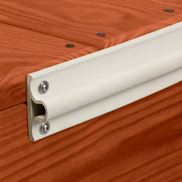 Taylor Made 6' Large "D" Profile EPDM Dock Edging, White  • 96018