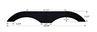 Icon 75-1/8"L x 9-3/4"H (2-3/4" Arch Heigh) Black Tandem Fender Skirt for Thor Crossroads Cruiser/Crossroads Zinger Model  • 12024