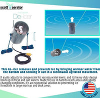 Scott Aerator Slinger De-Icer for Lakes/Ponds, 1/2 HP, 115 Volt, 25' Cord  • 11000