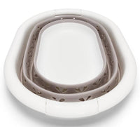 Camco Collapsible Laundry Basket - Small, White / Taupe  • 51951