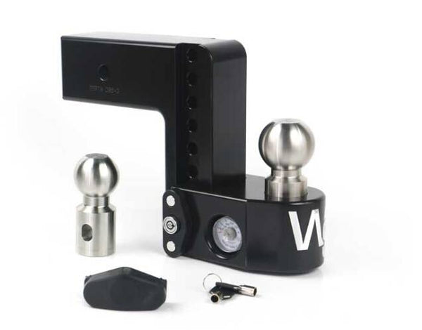 Weigh Safe Cerakote Black 6" Drop Hitch with 3" Shank, 21K GTW, Built-In Scale  • WS6-3-CER-BLA