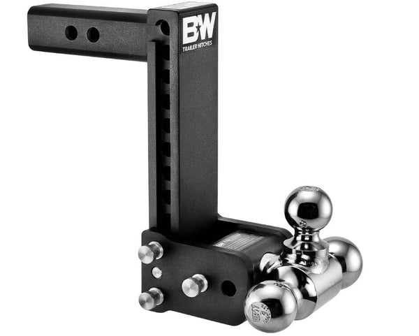 B&W  Tow & Stow Adjustable Tri-Ball Mount - 2" Receiver - 1 7/8", 2", 2 5/16" Ball - 9" Drop  • TS10050B